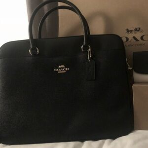 Black Coach Messenger bag